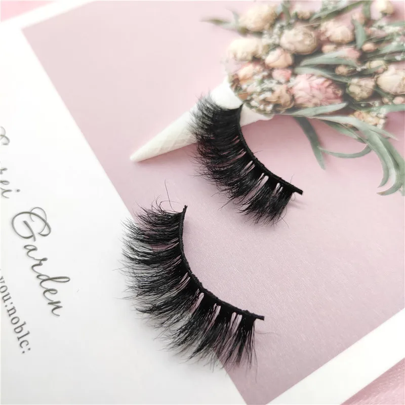 

High quality lashes with custom packaging 3 pairs 5 pairs 10 pairs eyelash vendors private label 100% mink eyelashes, Picture shows