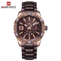 

Naviforce Brand Men Military Heavy Dial Business Fashion Date Day Quartz Stainless Steel Luxury Men Naviforce 9117 Wrist Watch