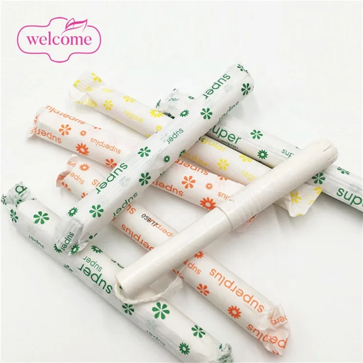 

Bulk Organic Feminine Products Biodegradable Best Tampons For Dryness Cardboard Applicator Organic Tampons