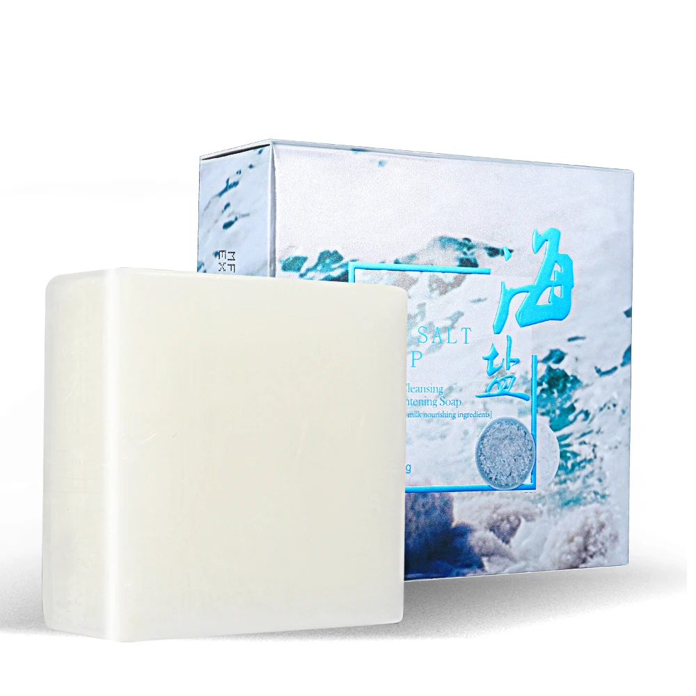 

Oem Skincare Organic Sea Salt Soap Handmade Goat Milk Cleanser Seife Clean Face Skin Whitening Body Wash Productos de belleza
