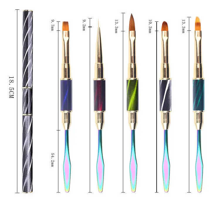 Dual End Nail Art Poly Gel Extension Builder Acrylic