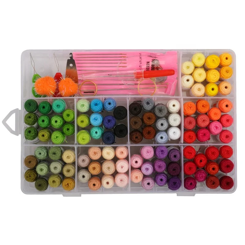 Shelike 100 Colors Embroidery Yarn Diy Sewing Kits Embroidery Floss Box