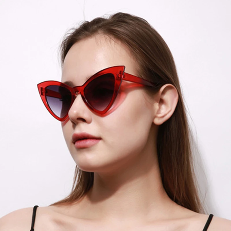 

High Quality Fashion Luxury Brand Design Front Korean Shade Trend Cat Eye Sunglasses for Men Women