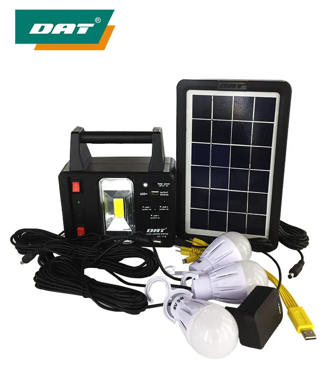 Dat Solar Energy System Kits At-118 Home Solar Lighting System