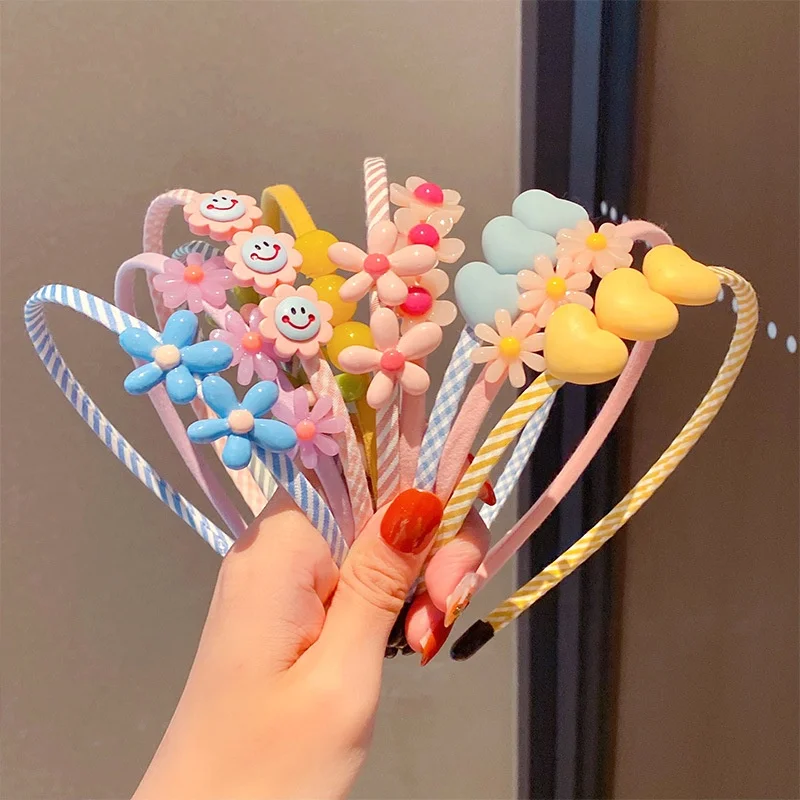 

Sweet princess girls hairbands flower daisy kids hair accessories