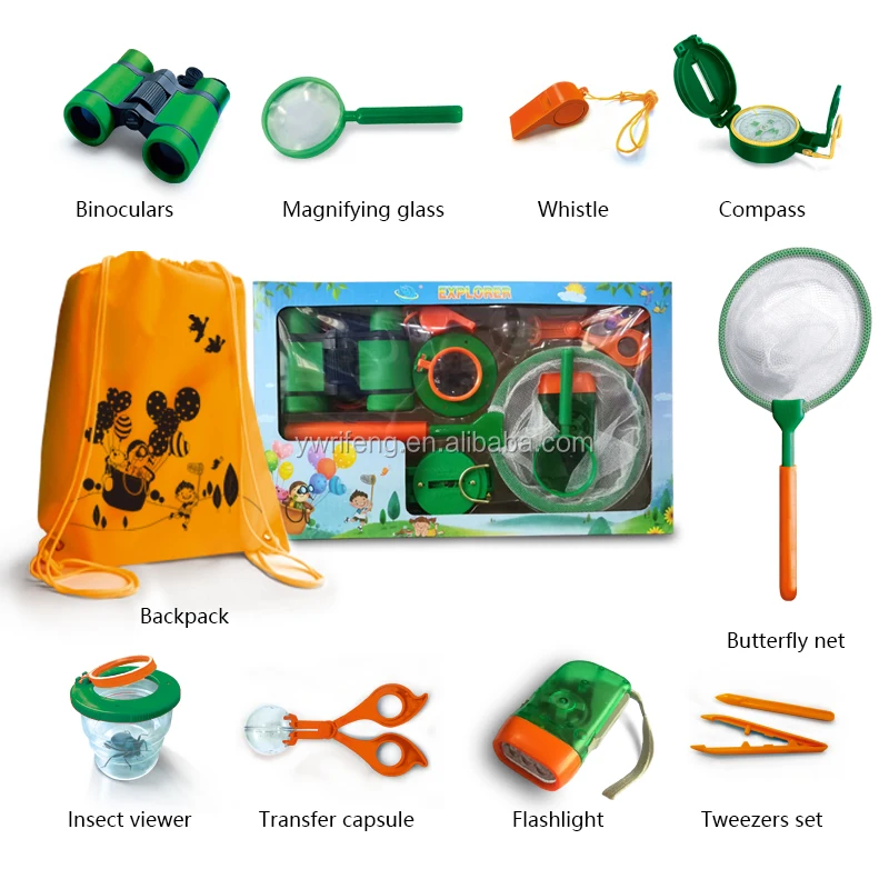 2019 New Kids Outdoor Explorer Kit Children Adventure Toys Gift