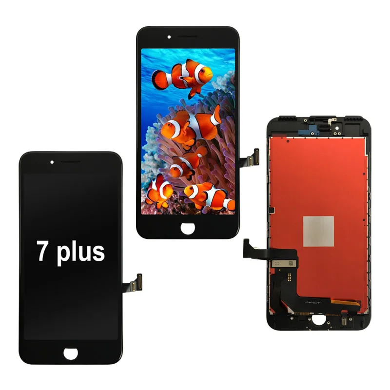 

lcds for iphone 7p 7plus display lcd screen wholesale touchscreen digitizer lcd for iPhone 7 7P screen replacement, Black/white