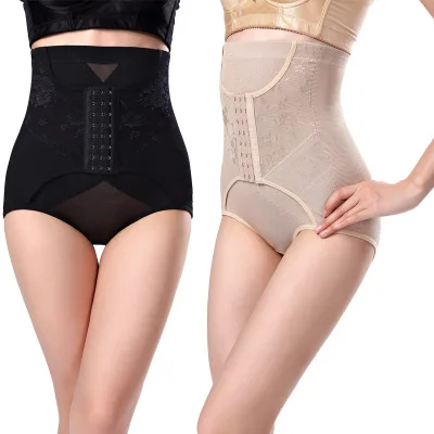 

Black Zipper Tummy Girdle Corset Slimming control panty shaper with waist trainer shapewear butt lifter panties