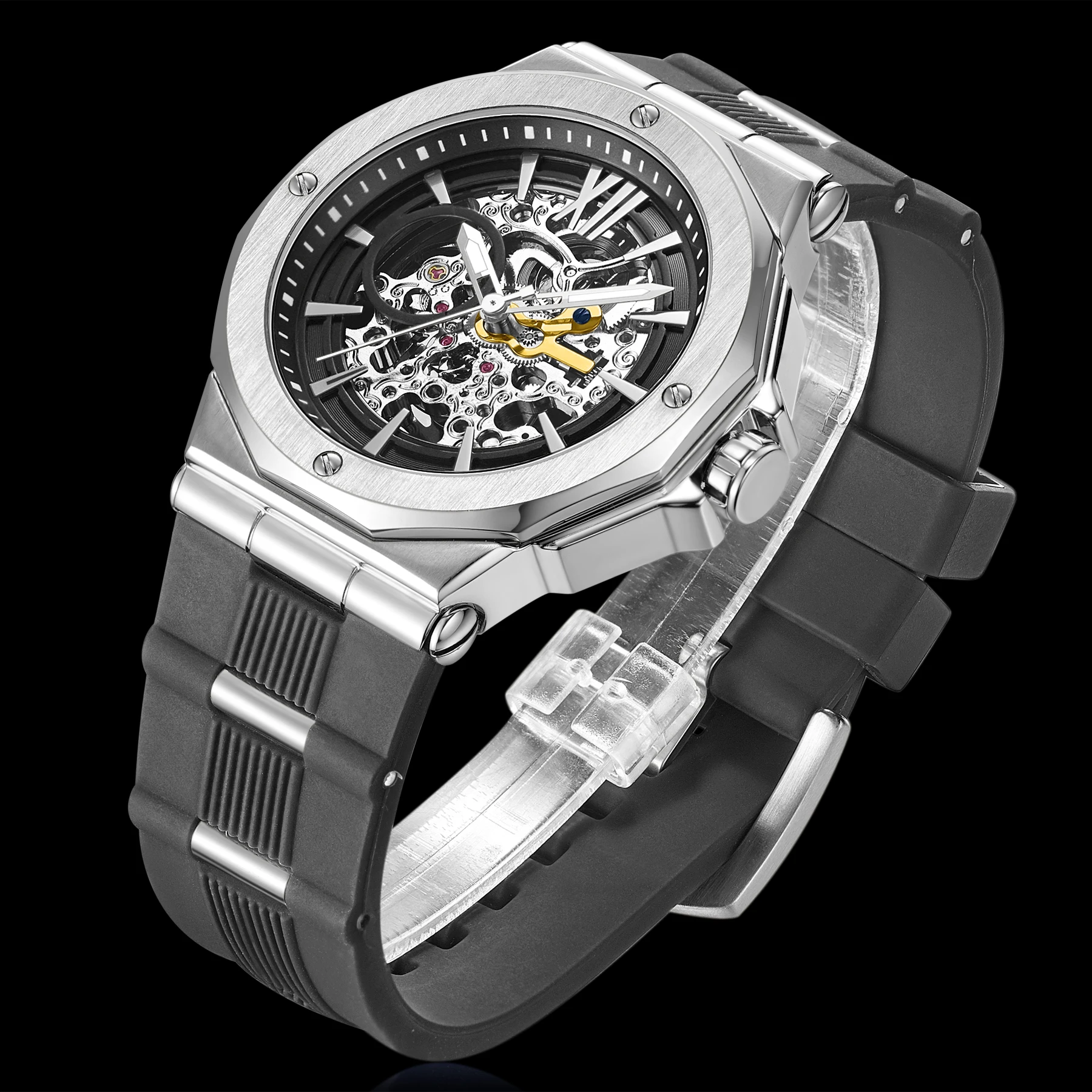 

Relojes Para Hombre Custom Logo Luxury Watches Automatic Watch Men Orologio Automatico Brand Your Own Mechanical Watch, Customized colors accepted