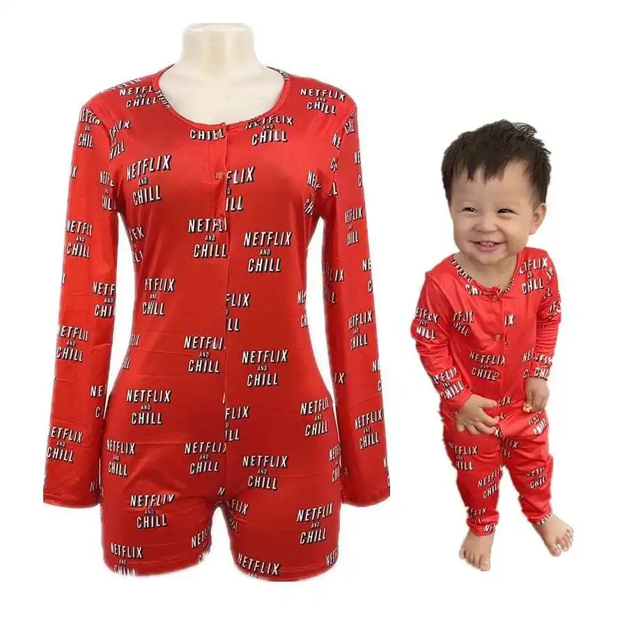 

Mommy and me onesie sleepwear loungewear