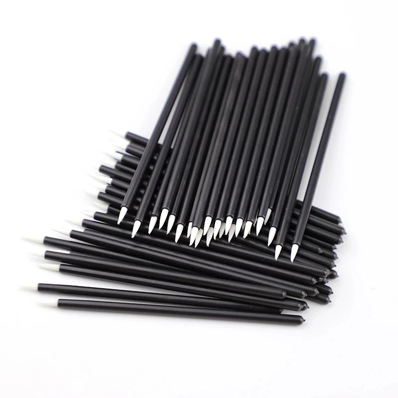 

Disposable Eyeliner Brush Eyeshadow Applicator Fine Point Eyeliner Lip Liner Makeup Stick, Black