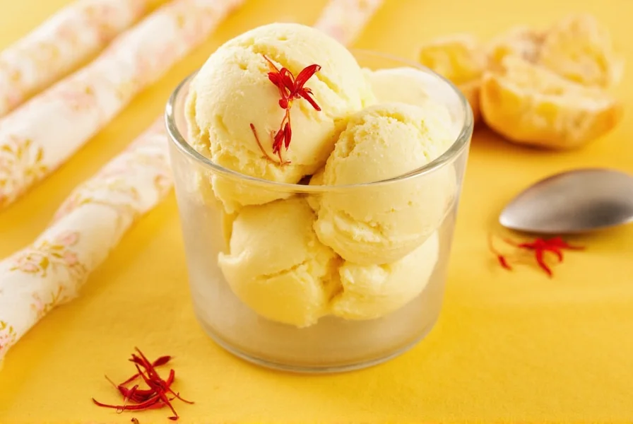 saffron ice cream