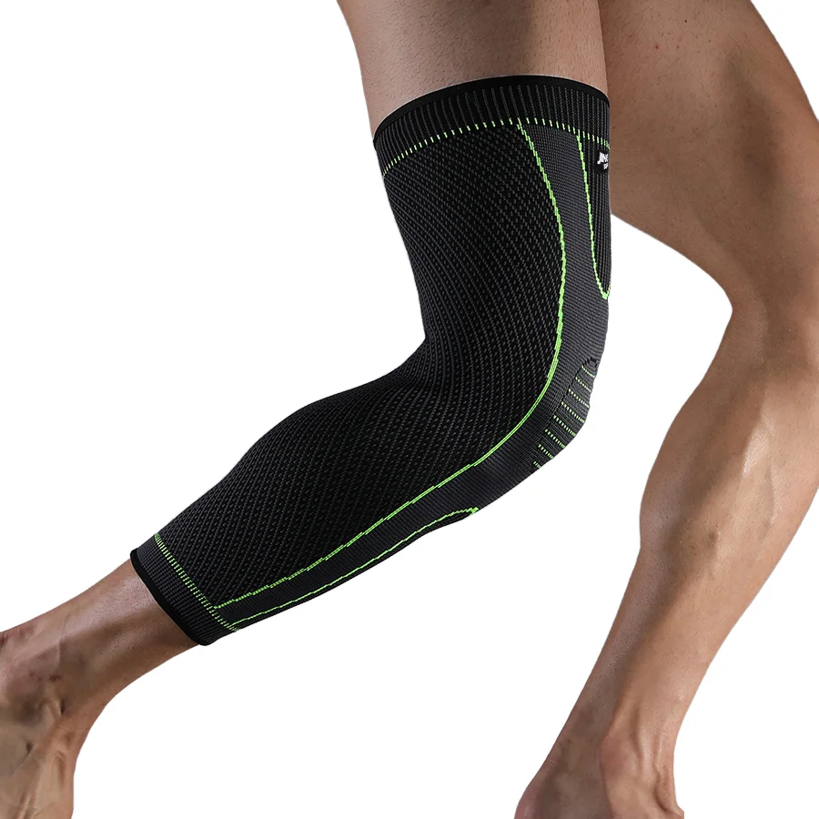 JINGBA Custom Logo Long Knee Braces for Knee Pain Compression Knee Sleeve Support for Men Women Basketball Workeout