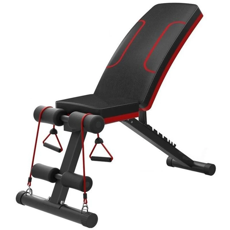 

Hesenlan WB-2302 Home Gym Fitness Abdominal Training Device Multifunctional Adjustable Gym Bench, Black