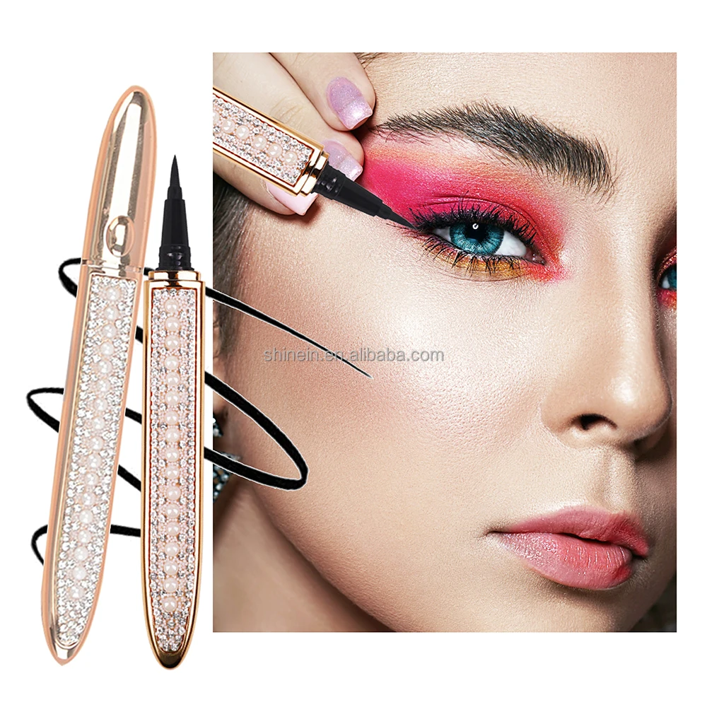 

Amazon Hot Cosmetic Diamond Bling Glitter Liquid Eyeliner Adhesive Eyeliner Glue Pencil Waterproof Eyelash Glue Pen, White