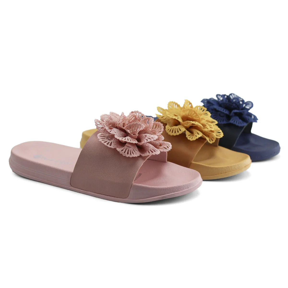 

New fashionable style Footwear slippers for women lady colorful slide sandal, Navy,pink,yellow