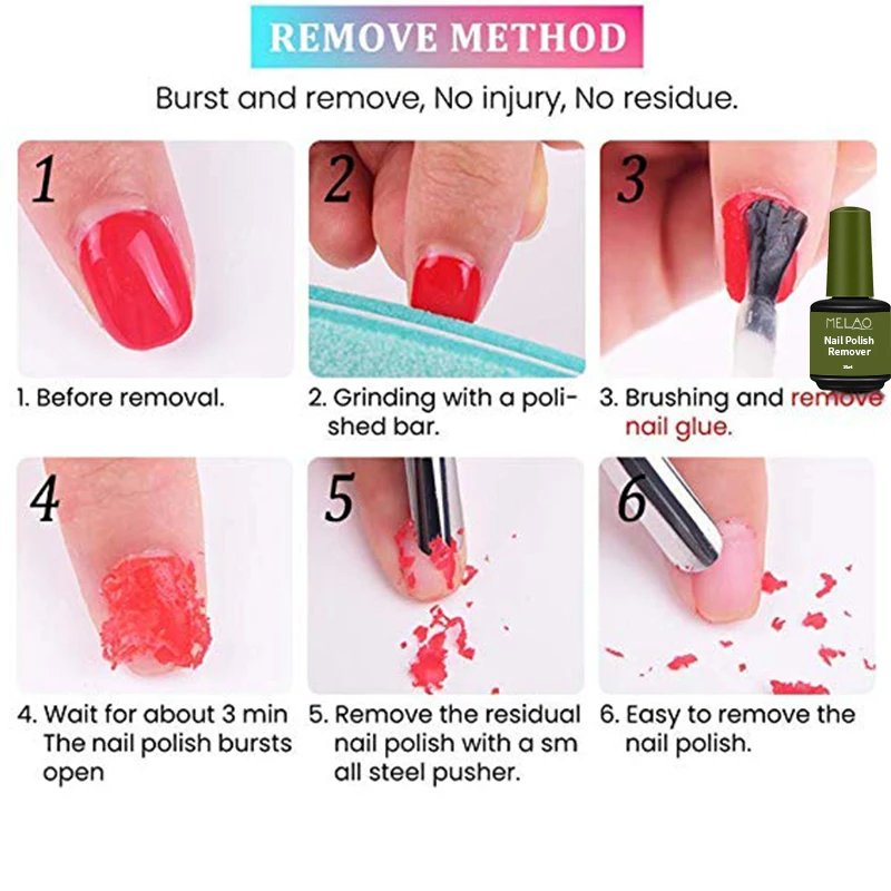 In Stock 15ml 0.51oz Soak Off Gel Acetonefree Best Clean Care Nail