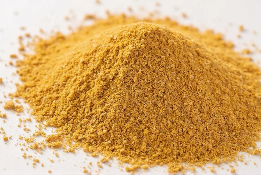 Various spice containers showing ground fenugreek alongside potential substitutes like mustard powder and maple syrup