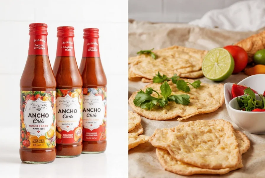 Shelves stocked with different brands of ancho chile ranch dressing