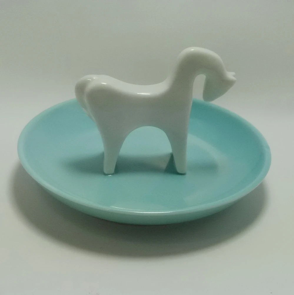 

Hot sale hand shape ceramic gold trinket holder jewelry ring dish