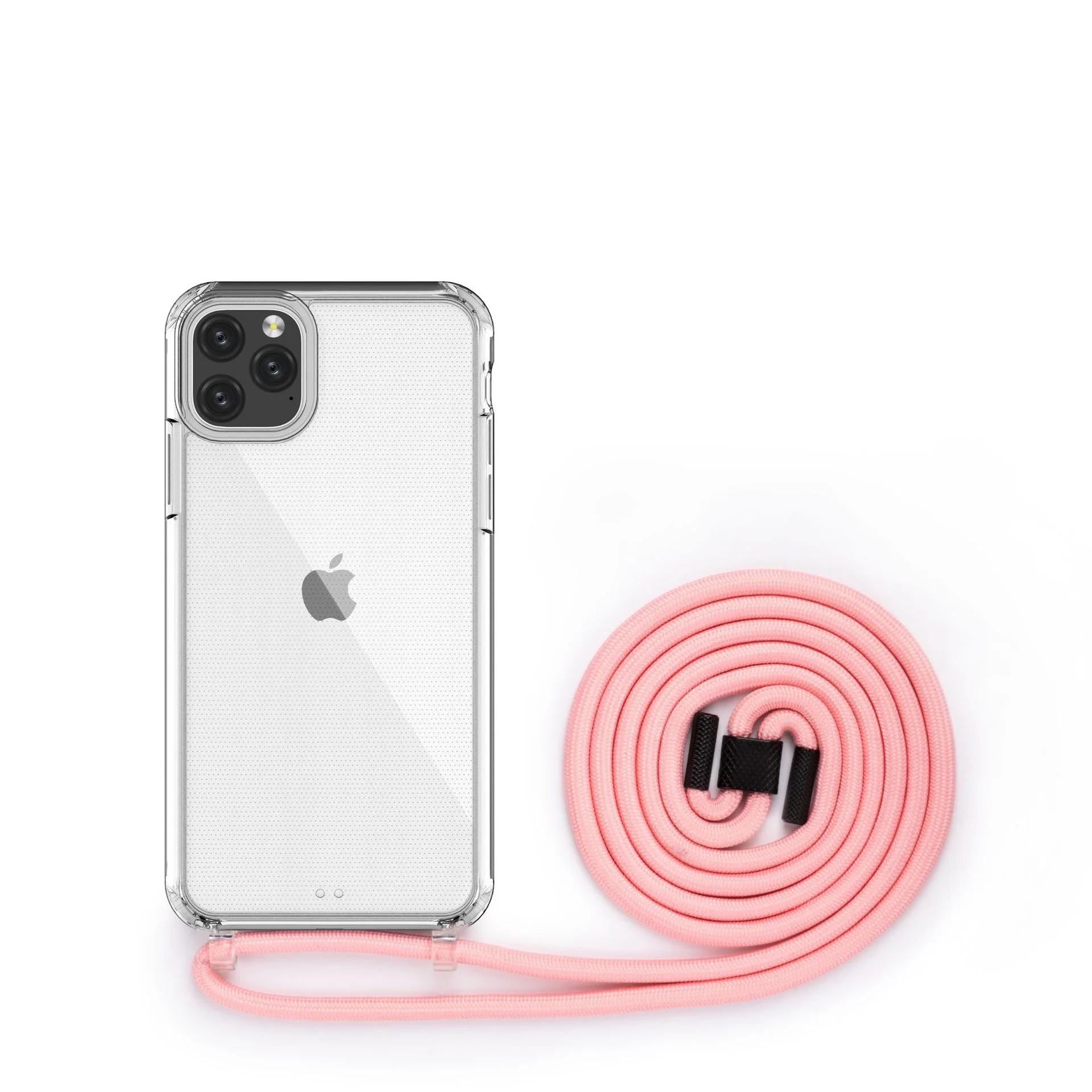 

for iPhone 13 Pro Max Case Necklace Rope Clear Lanyard Crossbody for iPhone 12 New Hybrid Phone Cases with Strap, Transparent crystal clear