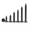 Black oxide ANSI/ASME B 18.6.1 carbon steel blackening cross recessed flat head self tapping wood screws