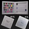 72/120 Colors Acrylic Lace Swatch Nail Art Gel Polish Display Card Book Inlaid Nail Salon Gel Polish Colors Showing Board Chart