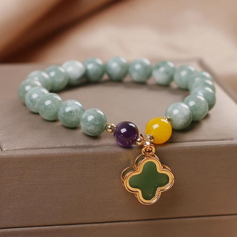 

2021 New Arriva High Quality Jade beads Bracelets for Women Lucky Charm Bracelet with Pendant