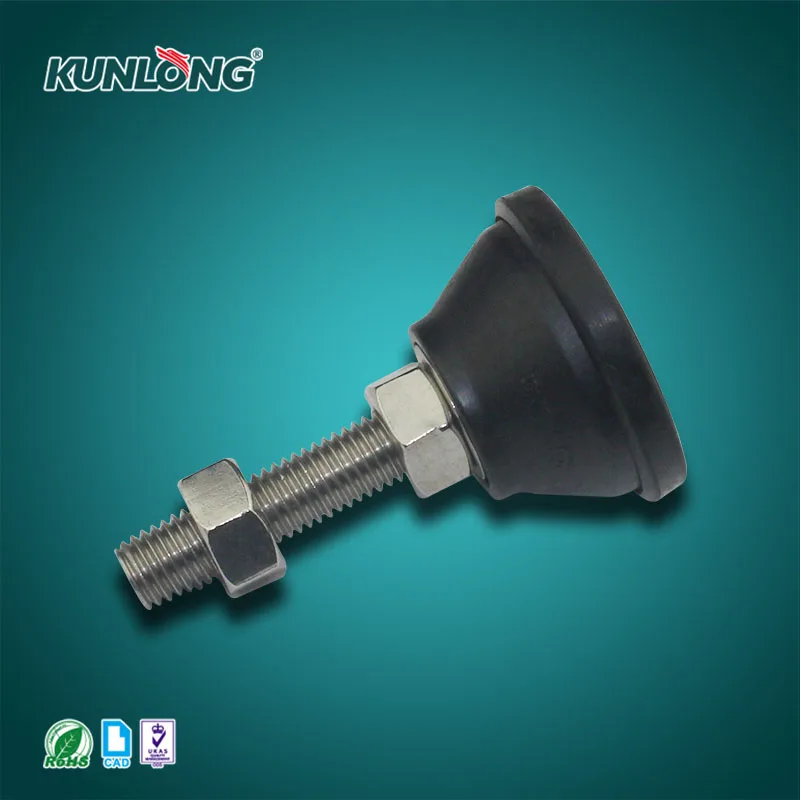 Ft50 Industrial Machine Glide Feet/ Adjustable Rubber Leveling Feet