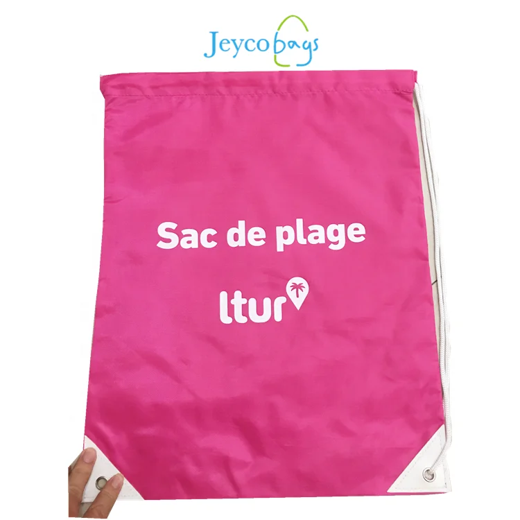 

JEYCO BAGS Sedex 4P factory custom cheap lead-free anta sack polyester gift drawstring bag with logo, Cmyk