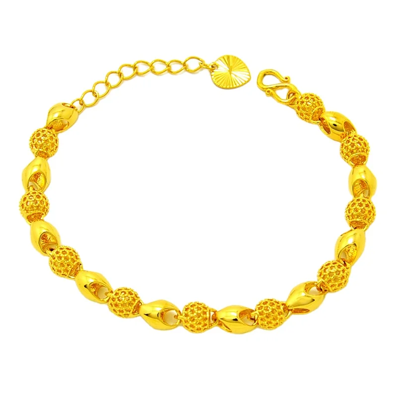 

Gold Exquisite Bracelet Bridal Jewelry Hollow Exquisite Sand Gold Bracelet Classic Bracelet