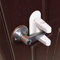 

Door Lever Lock Child Toddler Proof Safety Doors Handles 3M Adhesive Kids Child Baby Safety Door Lock