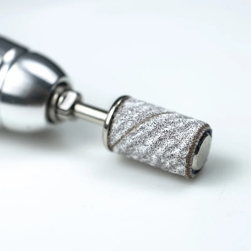 

100 Pcs/Bag Wholesale Japanese White Zebra Coarse Fine 80 150 240 Medium Manicure Sanding Bands for Nail Drill Bits