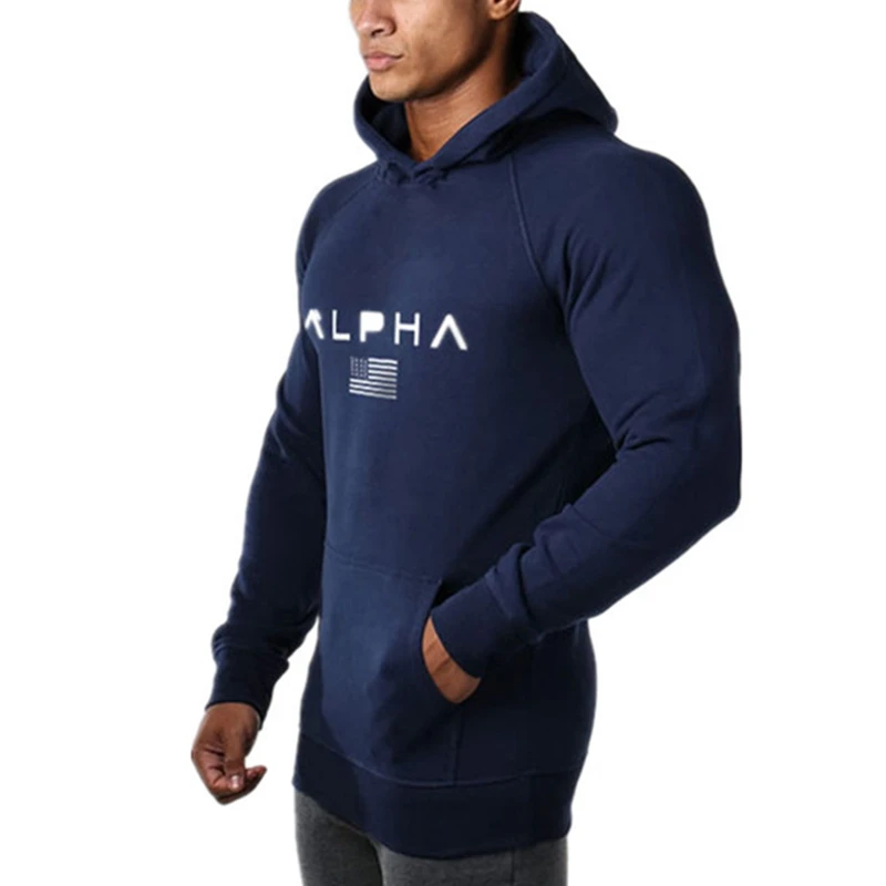 

Wholesale men's hoodies Sports Fitness Gym Hoodies Plain Blank Custom Hoodie