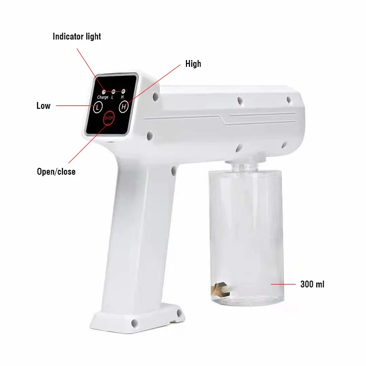 

wireless atomizer steam gun k5 nano spray gun chargeable 300 ml sprayer spray gun electric disinfection fog nano