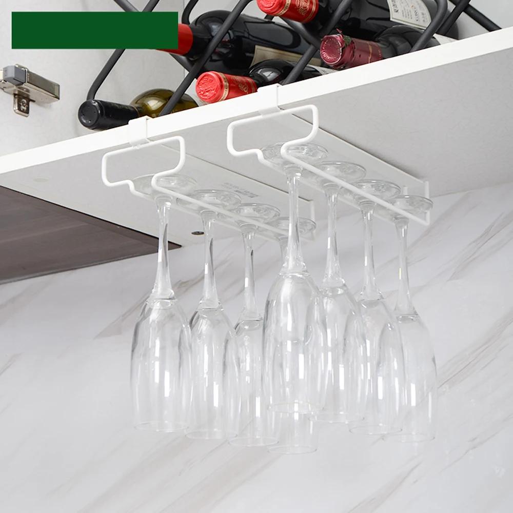 

High Quality Metal Wine Glasses Organizer Stemware Rack Wine Glass Holder Fit For Bar, Cabinet