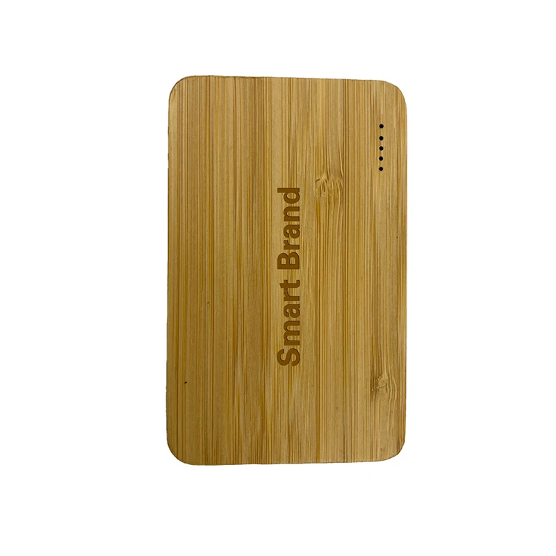

2021 best gifts wholesale top quality 5000mah power bank wood bamboo eco-friendly powerbank for cell phone, Natural bamboo