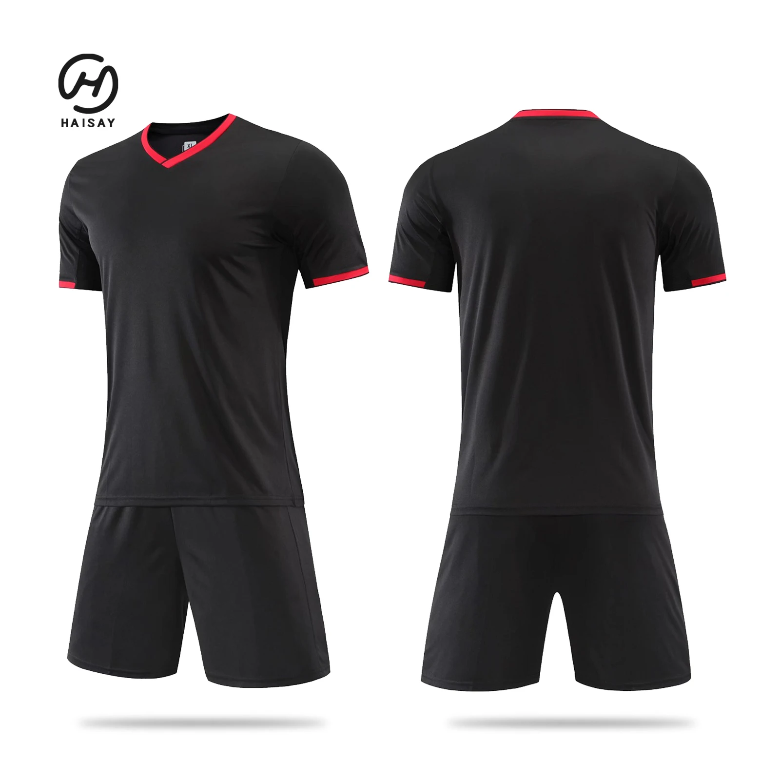 

Wholesale Football Jersey Custom Team Logo Quick Dry 100% Polyester Breathable Training Polo Sports Soccer Uniforms Kits