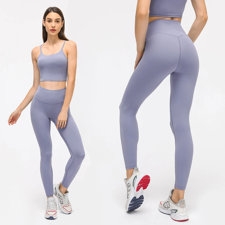 

High Quality Nylon Spandex Leggings High Waist Breathable Fitness Yoga Pants