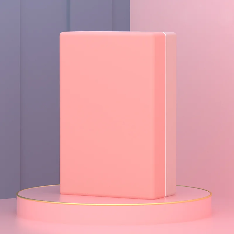 Supportive Latex-Free Double Color High Density EVA Foam Yoga Blocks Soft Non-Slip Surface Comfortable Fitness Yoga Bricks