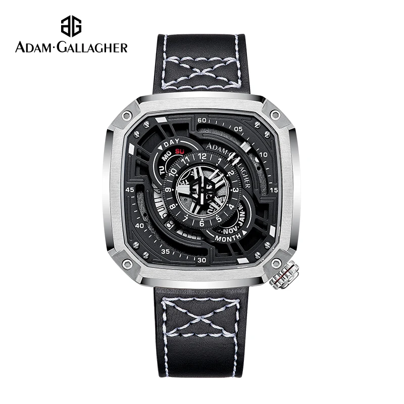 

Square Automatic Fashion Trend Mechanical Watch Men's Hot Dial Business Sports Waterproof Watch Automatical Movement Watch