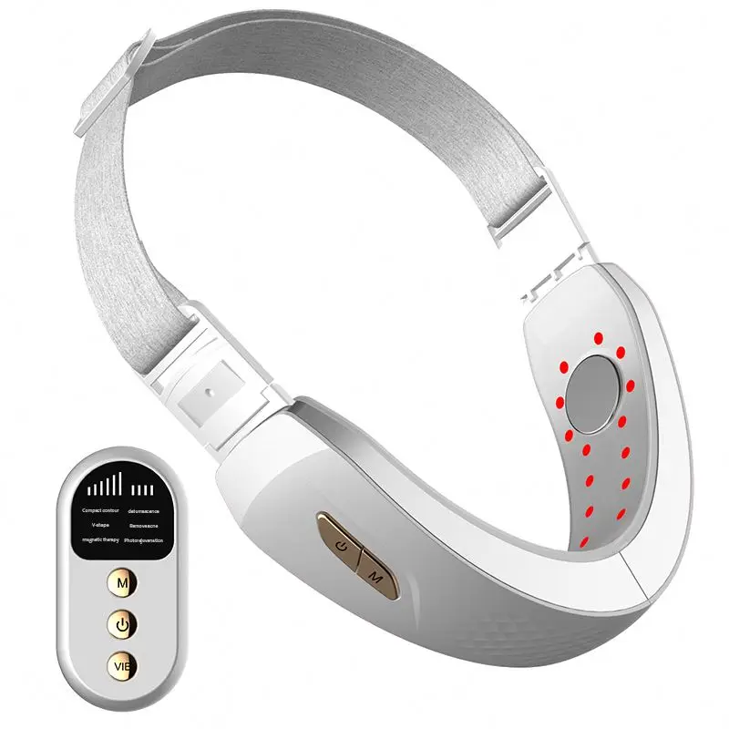 

Slim Thin Face strap Anti Aging Massager Belt Thin Double Bandage, Red/white