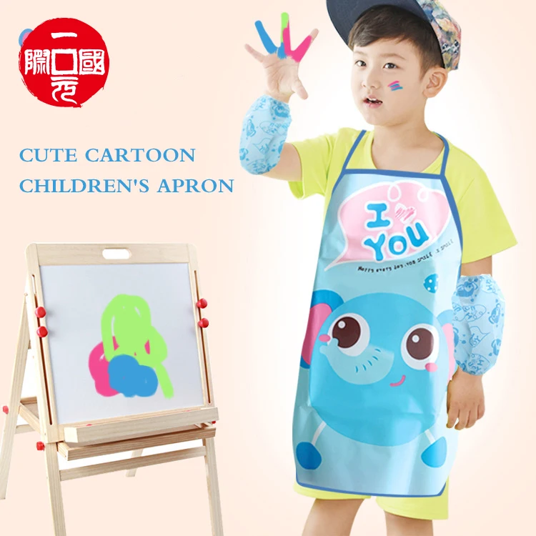 

New Mini waterproof paint baby kids apron