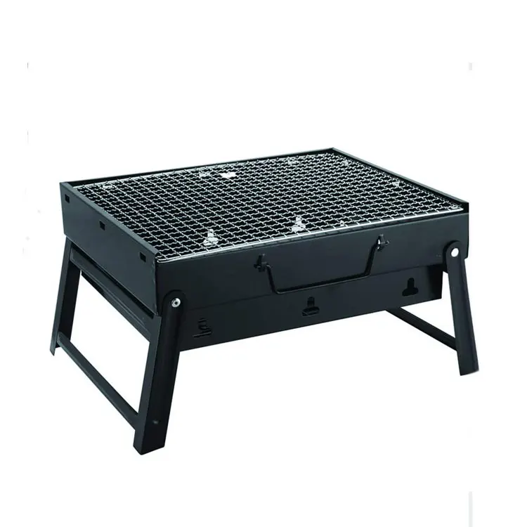Barbecue Oven Portable Folding Black Camping Charcoal BBQ Barbecue Grill