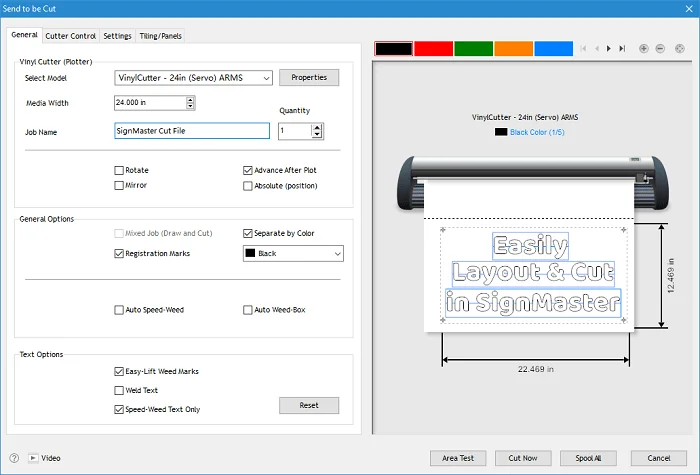 signmaster contour cutting