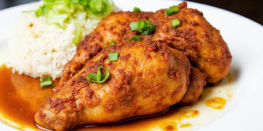 Golden fried buttermilk chicken served on a platter