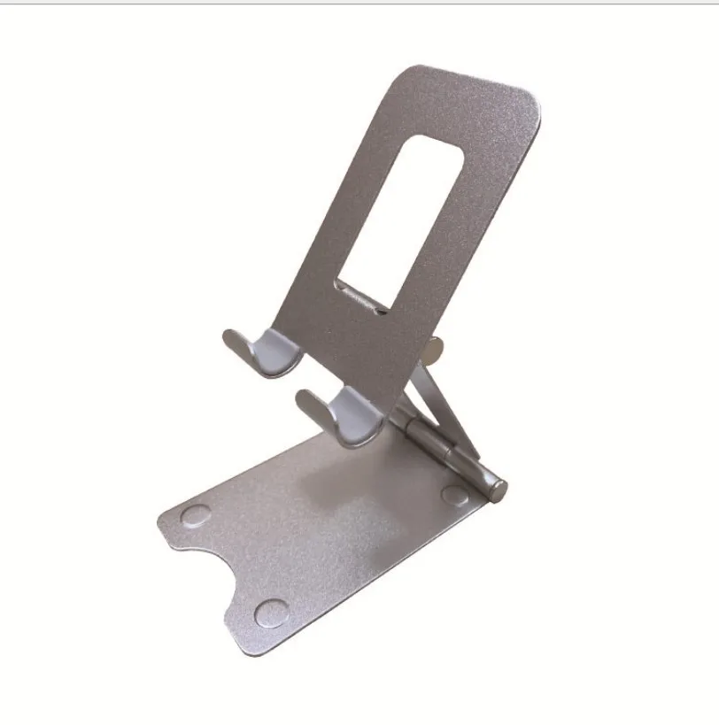 

Desktop aluminum alloy phone holder metal foldable stand adjustable smartphone support for ipad, factory price