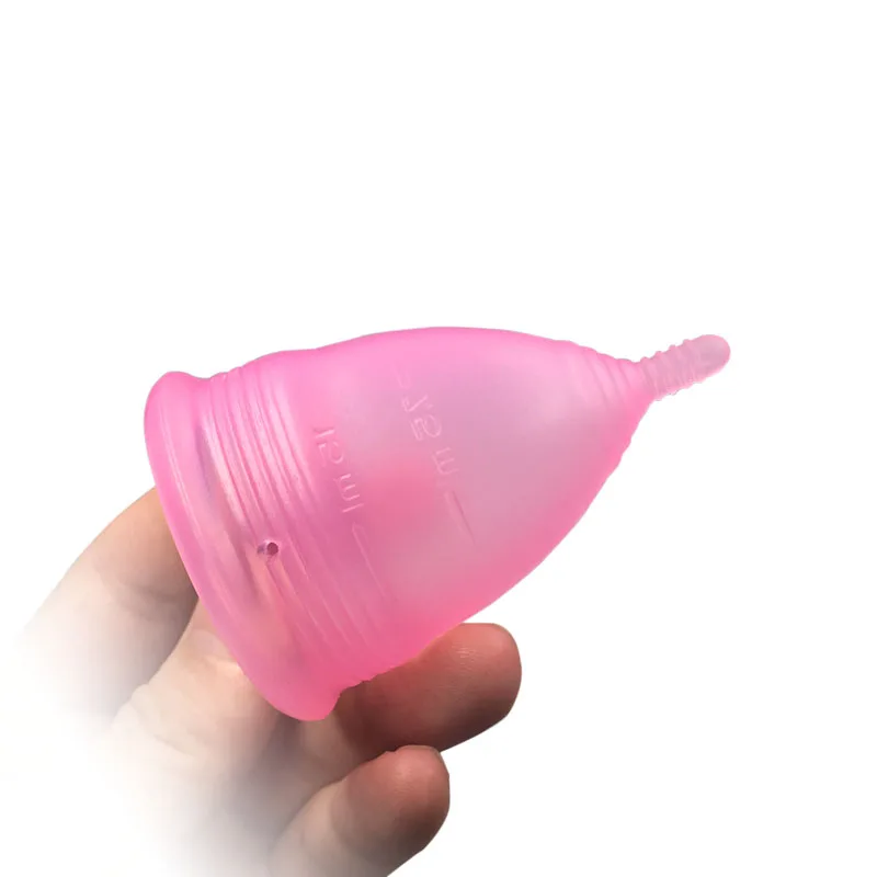 

Reusable Wholesale Organic Ladies Cleaner Free Sample Silicone Menstrual Cup, Purple and pink
