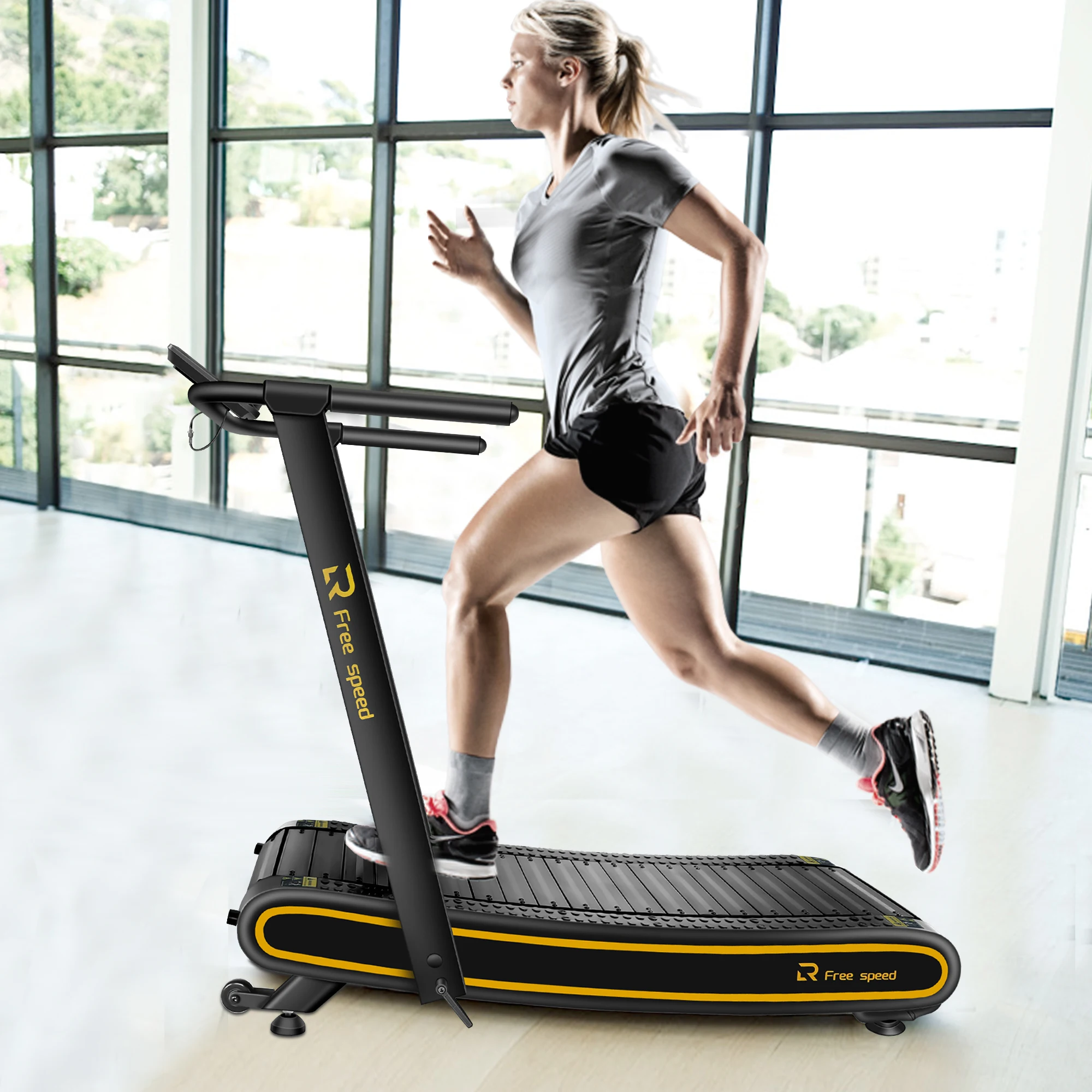 

New Arrival Foldable Treadmill Running Machine Customized Logo home gym fitness manual treadmill