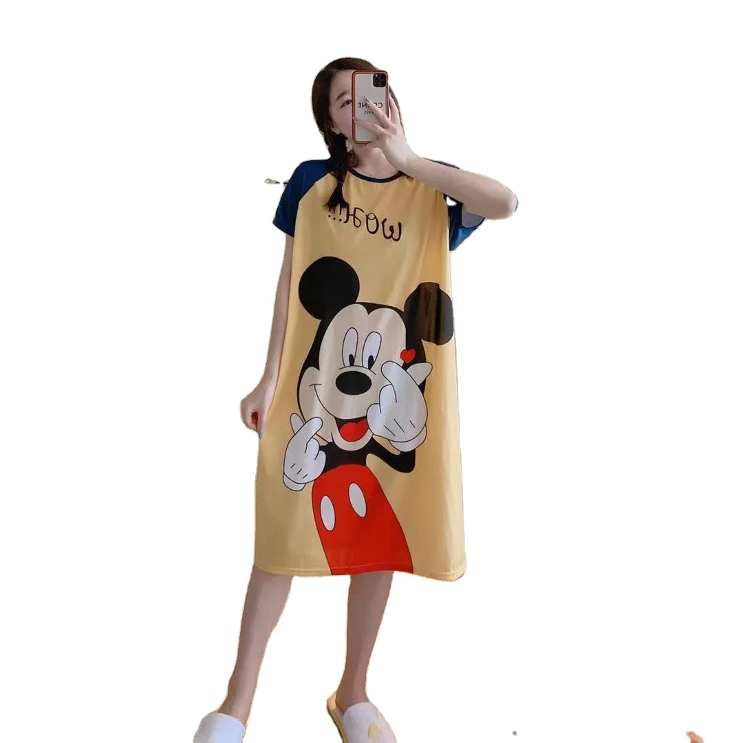 

Sleep Dress for Women short sleeve summer spring nightgown